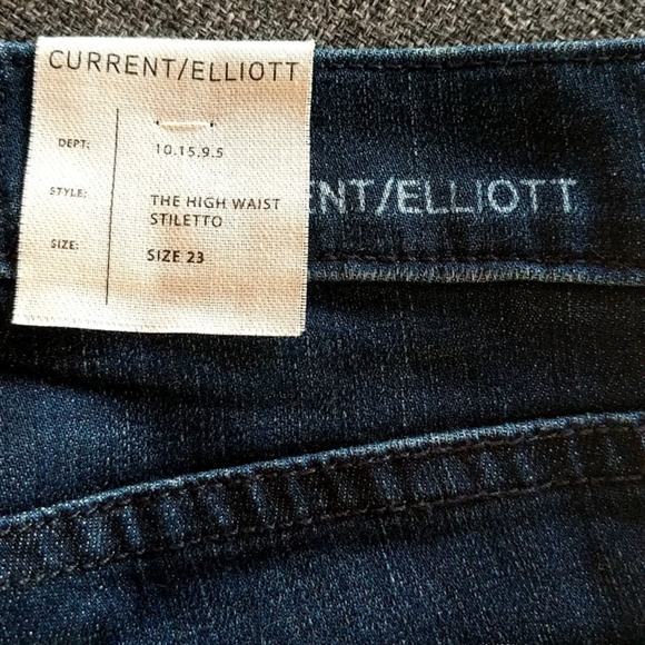 NWT Current/Eliott The High Waist Stiletto Skinny Jeans Size 23 - Picture 12 of 12